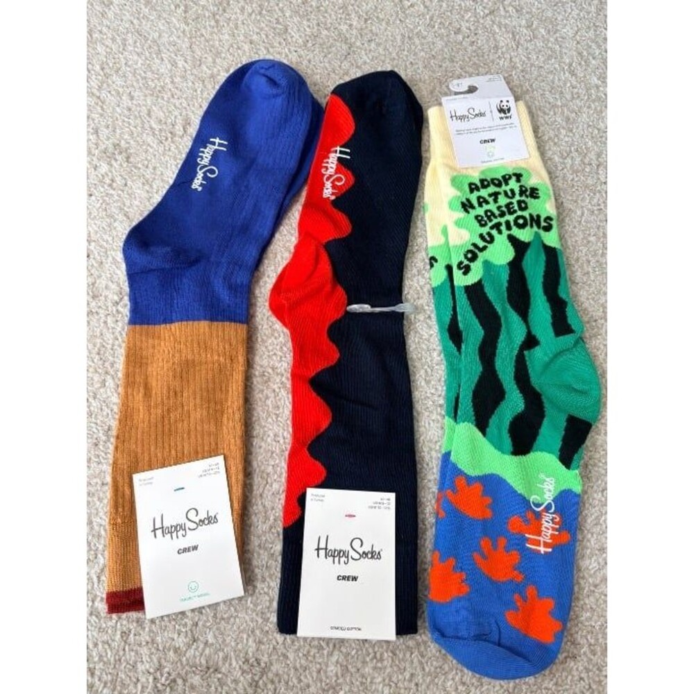 Happy Socks Bundle of 3 NWT Various Colors